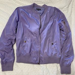 Lavender Bomber Jacket